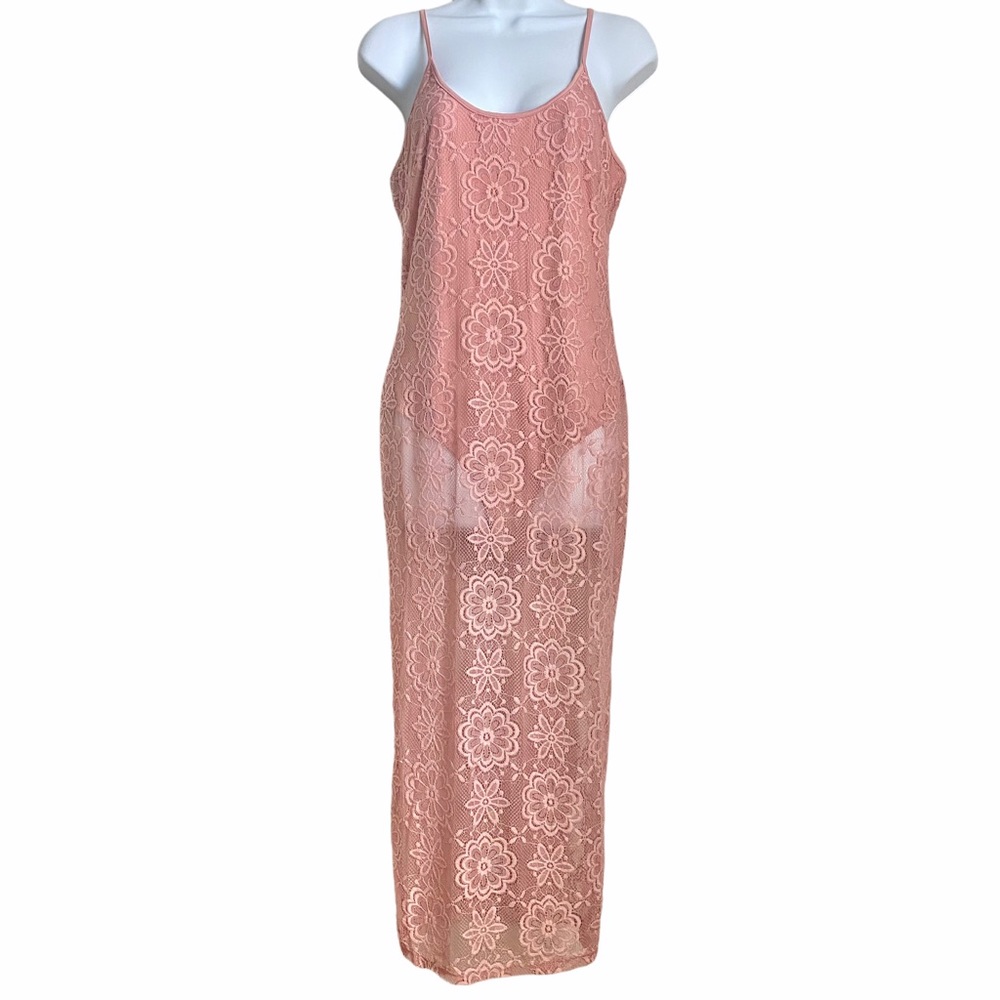 Banjul Bodysuit Floral Lace Overlay Dress